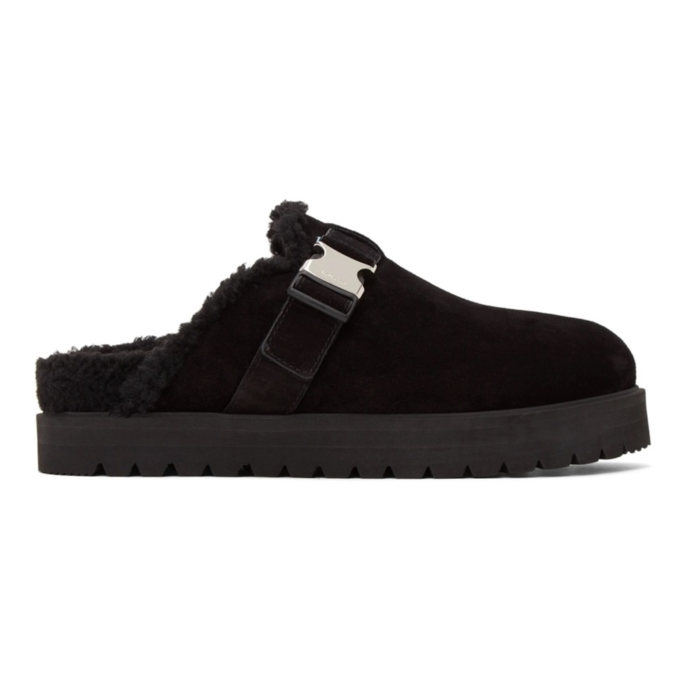 NWT MONCLER BLACK MON MULE SLIDES